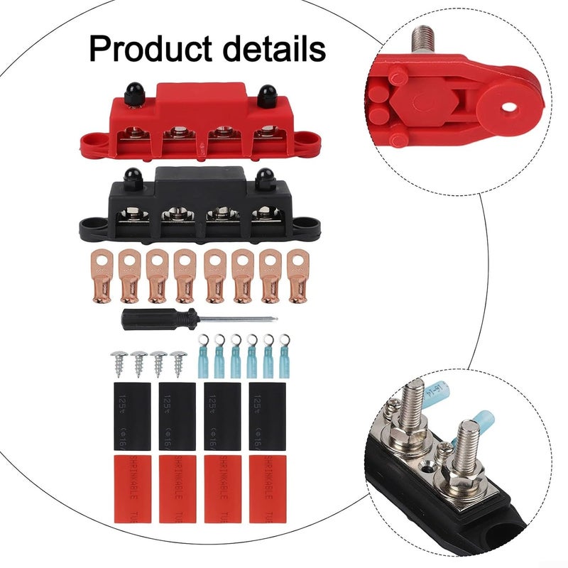 كتلة توزيع طاقة البطارية الطرفية للحافلة الثقيلة 250 أمبير 4 طرق للمركبات المنزلية البحرية - Image 5